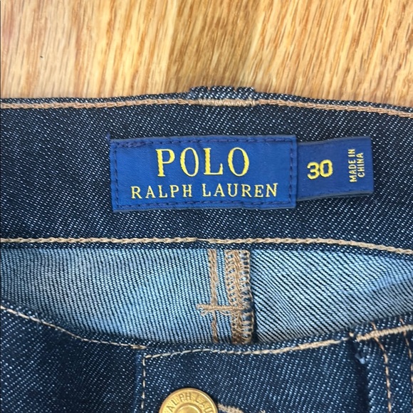 Polo Ralph Lauren Dark Blue Jeans with ankle Zipper Details. - Picture 5 of 5